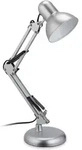Relaxdays Schreibtischlampe Retro, Verstellbare Gelenkarmlampe, E27-fassung,