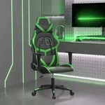 Vidaxl Gaming Chair Black And Green Faux Leather