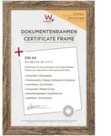 Fiorito Holzrahmen Kunstglas, 21x29,7 Cm, Nussbaum