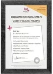 Fiorito Holzrahmen Kunstglas, 21x29,7 Cm, Dunkelgrau
