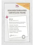 Fiorito Holzrahmen Kunstglas, 21x29,7 Cm, Weiss
