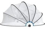 Pool-kuppel Rund 406x203 Cm Pvc - Vidaxl