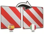 Calima - Warntafel 2 In 1 F&uuml;r Spanien Und Italien Aluminium Pannenhilfe