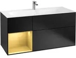 V&b Waschtischunterschrank Wandbeleuchtung Finion 119,6x59,1cm, Reg Li Gol M, Bla M