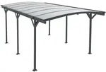 Juskys Carport 5x3 M Dunkelgrau- &Uuml;berdachung Aus Aluminium Mit Doppelstegplatten -