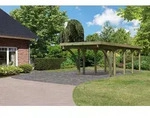 Carport Einzel Classic 3c Kdi Inkl. Zwei Einfahrtsb&ouml;gen