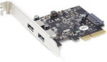 Startech.com Usb Pcie Adapter Mit 2 Anschl&uuml;ssen - 10 Gbit/s/port - Usb 3.2 Gen 2