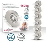 B.k.licht - Einbaustrahler 68mm 6er Set - 230v, 4,9w, 480lm, Led, Dimmbar, Ip44,