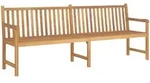 Vidaxl - Gartenbank 228 Cm Massivholz Teak