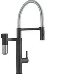 Franke - Sp&uuml;ltischarmatur Vital Tap Mit Filter, Flexiblem Arm Und Brause, Schwarz