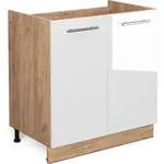 Sp&uuml;lenunterschrank Fame-line, Wei&szlig; Hochglanz, 80 Cm Ohne Arbeitsplatte Vicco