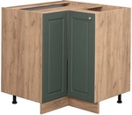 Eckunterschrank Fame-line, Gr&uuml;n-gold Landhaus, 80.5 Cm Ohne Arbeitsplatte Vicco