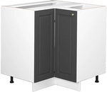 Vicco - Eckunterschrank Fame-line, Anthrazit-gold, 80.5 Cm Ohne Arbeitsplatte