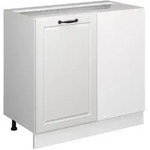Vicco - Eckunterschrank R-line, Wei&szlig; Landhaus, 86 Cm Ohne Arbeitsplatte