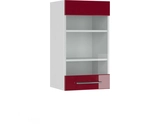 Vicco - K&uuml;chenglasschrank Fame-line, Bordeaux Hochglanz, 40 Cm