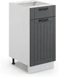 Vicco - K&uuml;chenschr&auml;nke Fame-line, Anthrazit Landhaus, 40 Cm Ohne Arbeitsplatte
