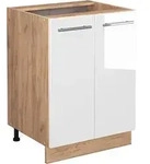 Vicco - K&uuml;chenunterschrank Fame-line, Wei&szlig; Hochglanz, 60 Cm Ohne Arbeitsplatte