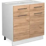 Vicco - K&uuml;chenunterschrank Fame-line, Goldkraft Eiche, 80 Cm Ohne Arbeitsplatte