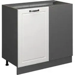 Vicco - Eckunterschrank R-line, Wei&szlig; Landhaus, 86 Cm Ohne Arbeitsplatte