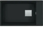 Kubus 2 - Fragranit-sp&uuml;llbecken Kng 110-62, 76x46 Cm, Schwarz Matt 125.0627.321 -