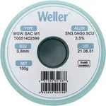 Weller - T0051402599 L&ouml;tzinn, Bleifrei Spule, Bleifrei Sn3,0ag0,5cu 100 G 0.8 Mm