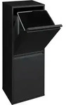 Basic Recycling Abfalleimer / M&uuml;lleimer Aus Stahl, M&uuml;lltrennsystem Mit 2
