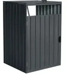 Home Deluxe - M&uuml;lltonnenbox Eint&uuml;rig Cubo - 1x 240l Menge 1 M&uuml;lltonnenbox