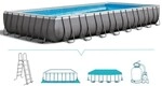Intex Ultra Xtr Schwimmbad Grau 975x488x132 Cm