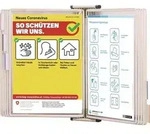 Wandhalter 10 Sichttafeln Wei&szlig; Lackiertf.a4 Tarifold