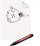 Legamaster - Magic-chart Folie B600xh800mm Paperchart Folie Blanko 25 Blatt/1 Marker