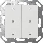 Gira Taster Wippe 2f Pfeile Oneknx System 55 Reinwei&szlig; M [517427], 5174 27
