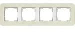 Gira Abdeckrahmen 4f Gira E3 Sand/reinwei&szlig; [0214417], 0214 417