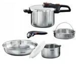 Tefal Ingenio Emotion 6-teiliges Set - Schnellkochtopf 6 L