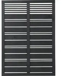 Plus Sichtschutzelement Silence 120 X 170 Cm Schwarz Holzz&auml;une