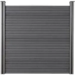 Home Deluxe - Wpc Sichtschutzzaun Callado - Anthrazit, 1x Element + 2x Pfosten -