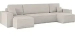Ecksofa Mit Schlaffunktion Und Bettkasten, Sofa U-form, Couch U-form Best Cord Beige
