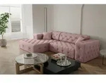 Ecksofa Designersofa Chantal In Stoff Opera Velvet Pink Ottomane Links