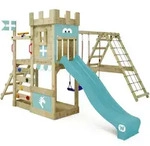 Spielturm Ritterburg Dragonflyer Mit Schaukel & Rutsche, Spielhaus Mit Sandkasten,