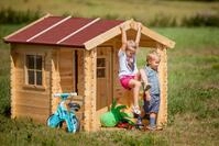 Timbela - Kinderspielhaus Aus Holz - Spielhaus Im Freien F&uuml;r Kinder - B146xl181xh145