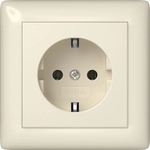 Gira Schutzkontakt-steckdose Standard 55 444001, 16 A, 250v, Thermoplast, Cremewei&szlig;