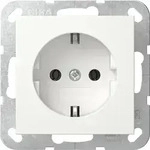 Gira Schuko-steckd. Srk System 55 Reinwei&szlig; M [418027], 4180 27