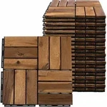 Holzfliese Akazie 30 X 30 Klickfliesen Balkon Terrassenfliesen Holz Terrassenplatten