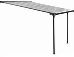Westmann Aluminium Terassen&uuml;berdachung Mit Doppelstegplatten "bruce", Schwarz, 313 X