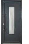 Meeth - Signum Pvc Model 32, Innen: Wei&szlig;, Au&szlig;en: Titan, Breite: 88cm, H&ouml;he: 208cm,