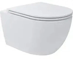 Whirlflush H&auml;nge Wand Wc Soho 3.0 Sp&uuml;lrandlos Tornado Sp&uuml;lung Wei&szlig; Glanz Mit