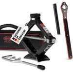 Heyner&reg; Scherenwagenheber 1,5t Wagenheber Inkl. Tasche, 17mm Ratsche, Kurbel Und