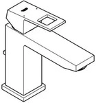 Grohe Eurocube - Waschtischarmatur Mit Ablauf, Hard Graphite Geb&uuml;rstet 23445al0