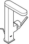 Eh-waschtischbatterie Plus 238433 L-size Ausziehbarer Auslauf Supersteel