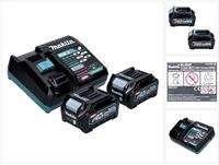 Makita Power Source Kit 40 V Max. ( 191l76-1 ) Mit 2x Bl 4025 Akku 2,5 Ah + Dc 40 Ra