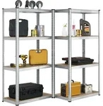 Lagerregal Easy 2er Set - Schwerlastregal 160x80x40 Cm - 8 B&ouml;den - 640 Kg - Metall